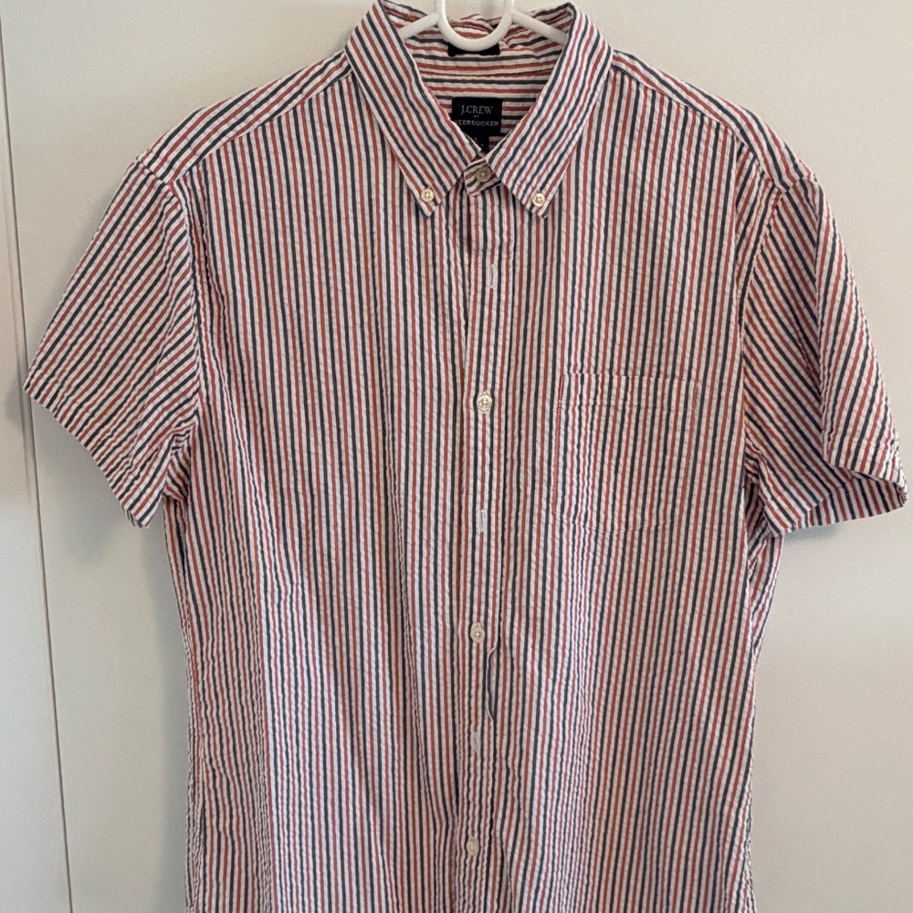 J.Crew Slim short-sleeve Seersucker Shirt